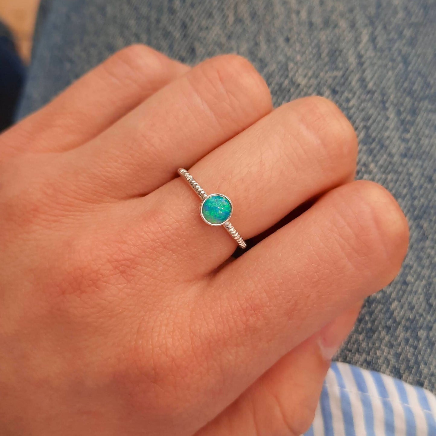 NAOMI SCHWARTZ | OPAL STACKER RINGS