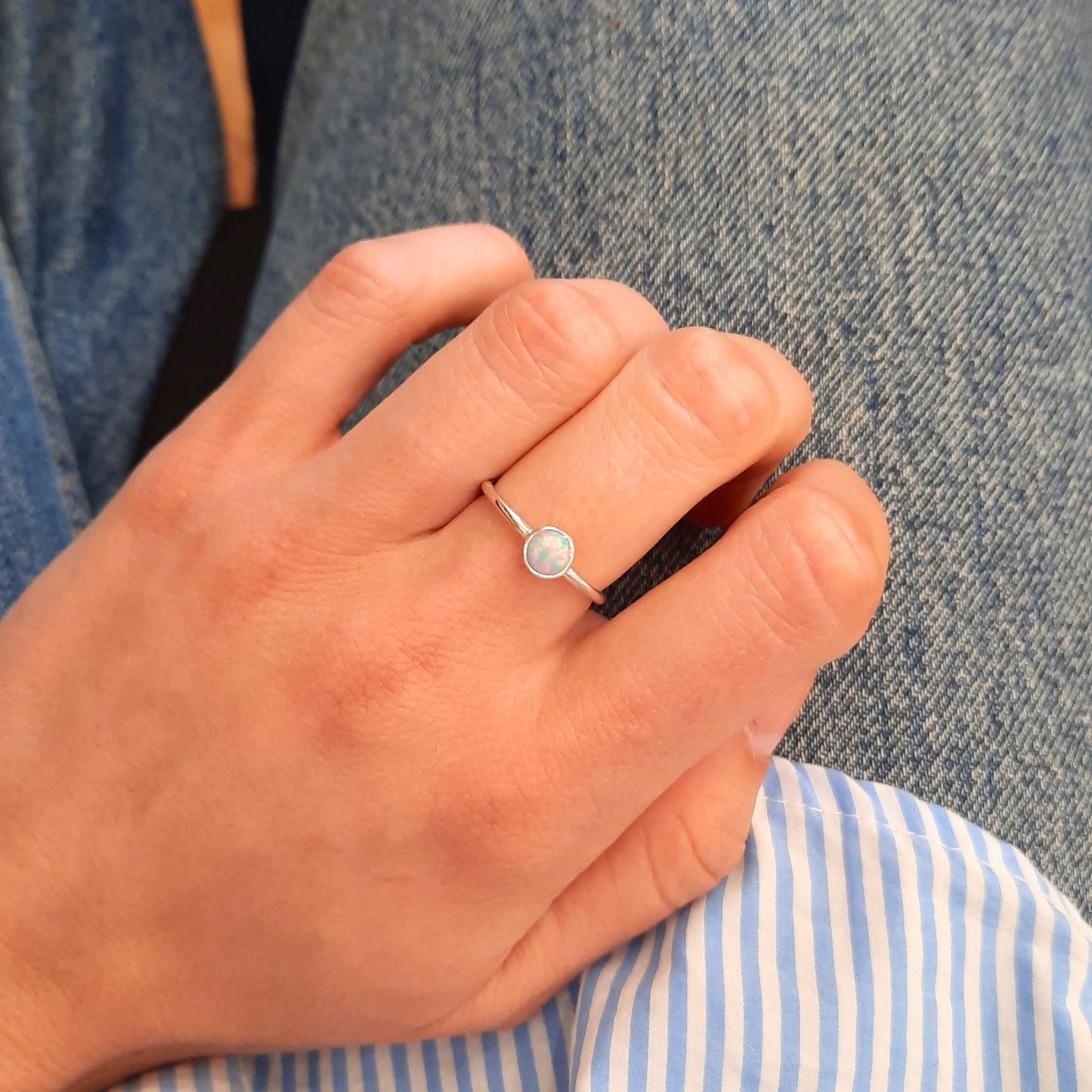 NAOMI SCHWARTZ | OPAL STACKER RINGS