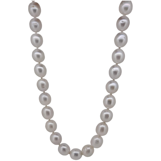 NAOMI SCHWARTZ | WHITE SOUTH SEA NEAR ROUND PEARL NECKLACE