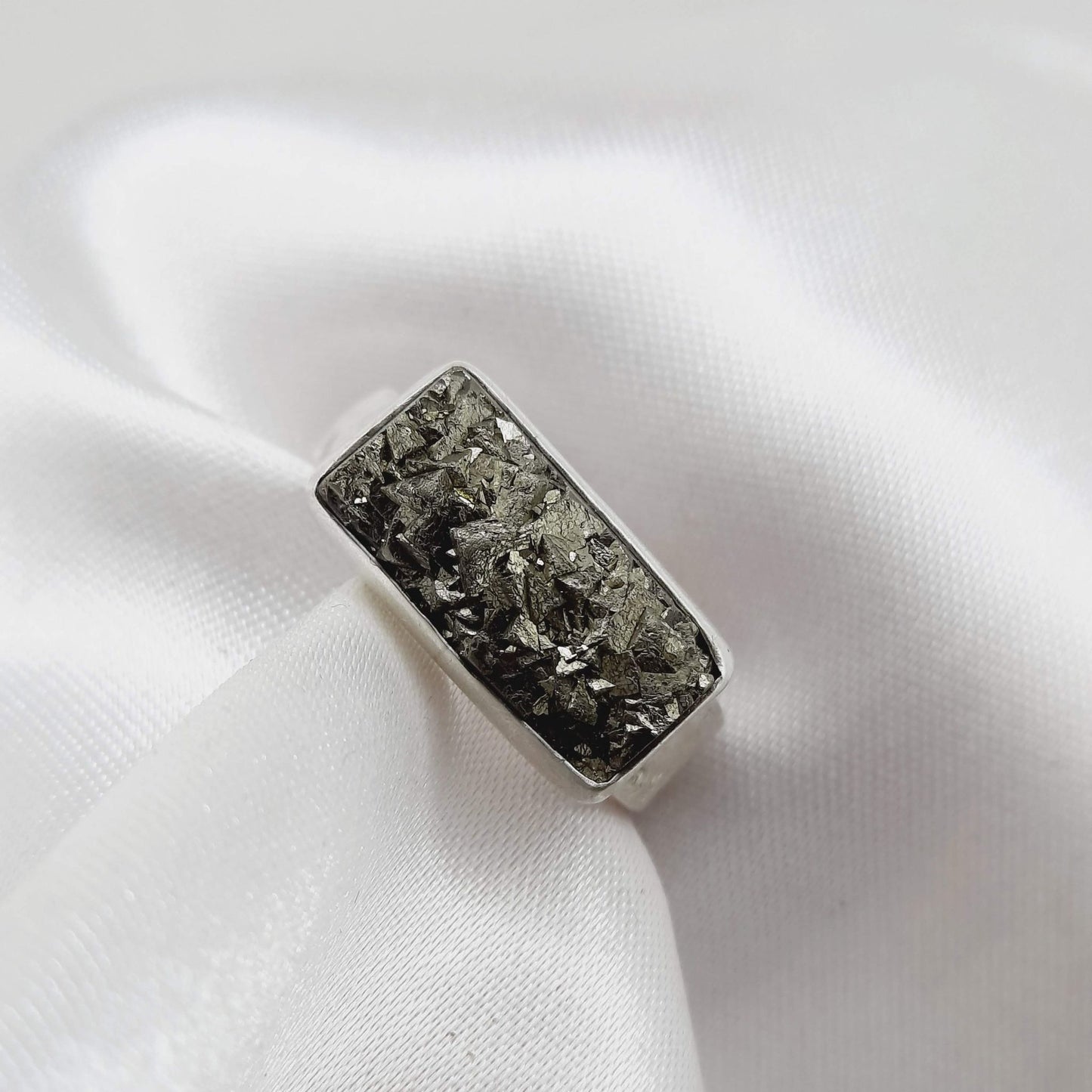 CHARLOTTE GUIDOLIN | MOONSCAPE RING WITH PYRITE