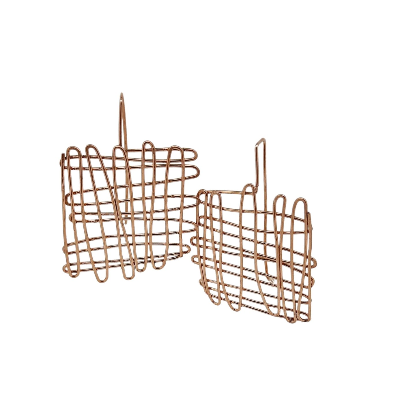 ANJA JAGSCH | CROSS HATCH LARGE EARRINGS