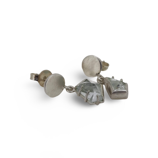 NAOMI SCHWARTZ | ROSE CUT AQUAMARINE EARRINGS