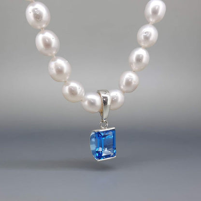 NAOMI SCHWARTZ | SWISS BLUE TOPAZ PENDANT