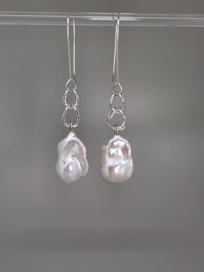 NAOMI SCHWARTZ | DOUBLE INFINITY BAROQUE PEARL EARRINGS
