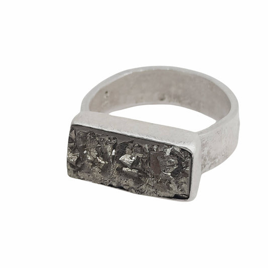 CHARLOTTE GUIDOLIN | MOONSCAPE RING WITH PYRITE