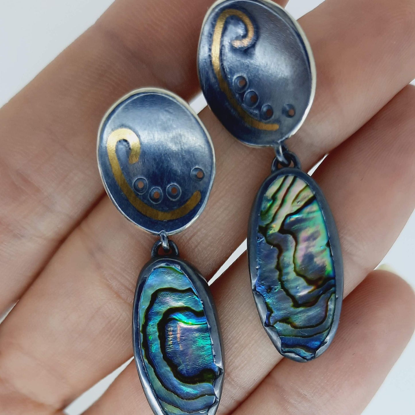 NAOMI SCHWARTZ | PAUA SHELL EARRINGS