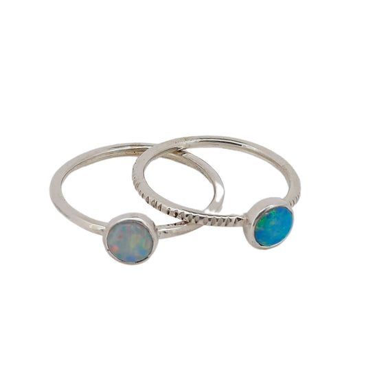 NAOMI SCHWARTZ | OPAL STACKER RINGS