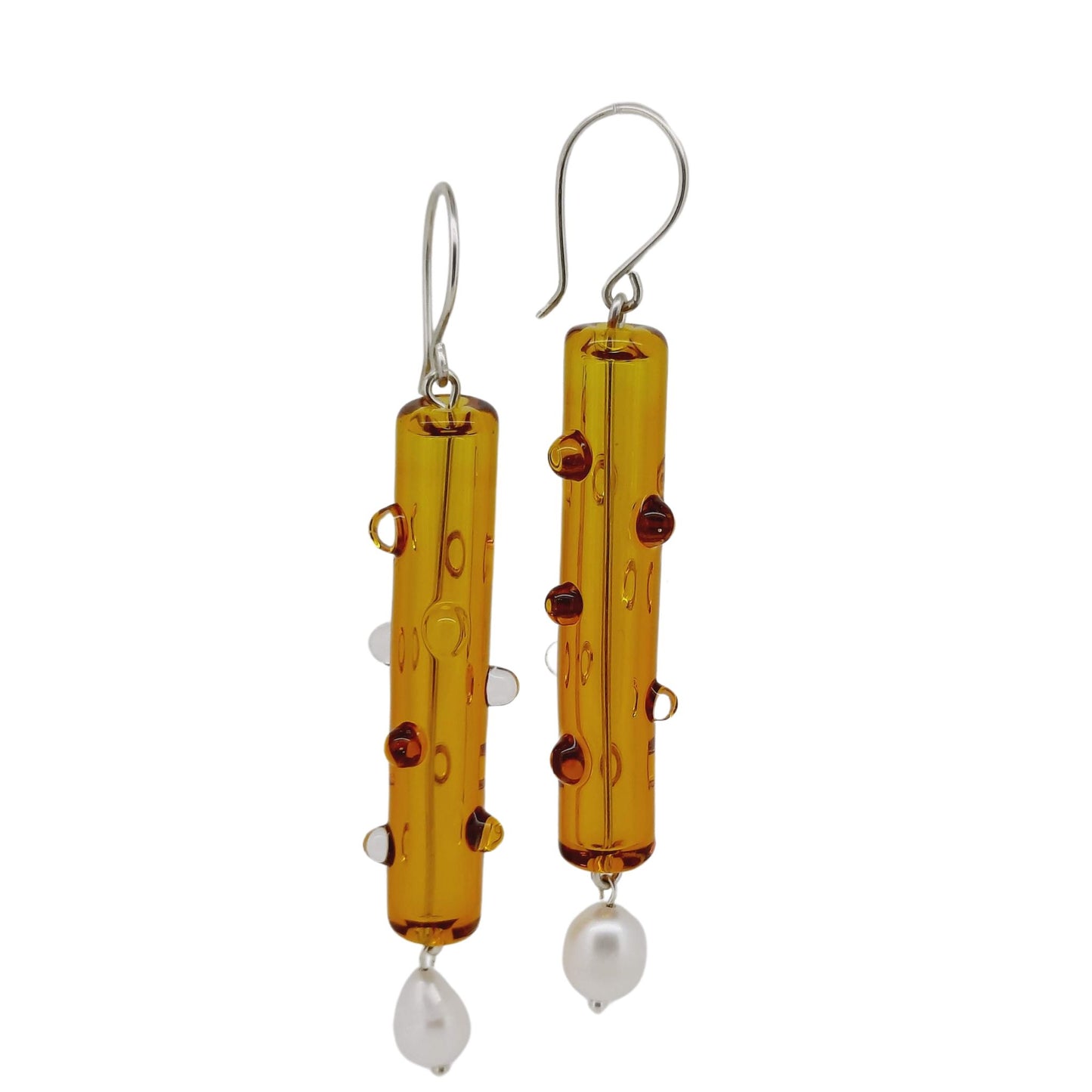 YO - DAN | GLASS PEARL DROP EARRINGS