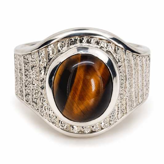DAN VON SCHUTT | CUTTLEFISH CAST RING WITH TIGER EYE