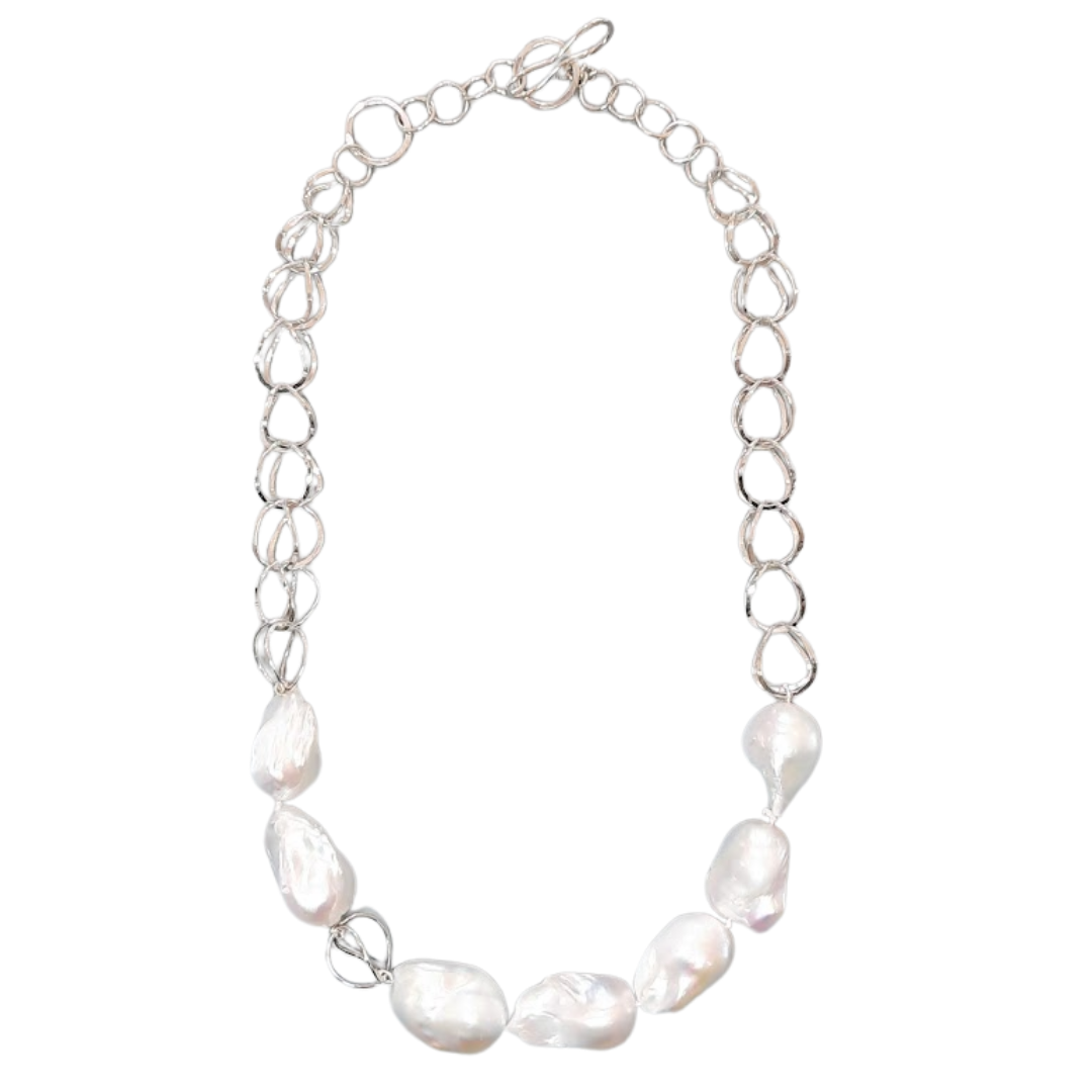 NAOMI SCHWARTZ | INFINITY BAROQUE PEARL NECKLACE
