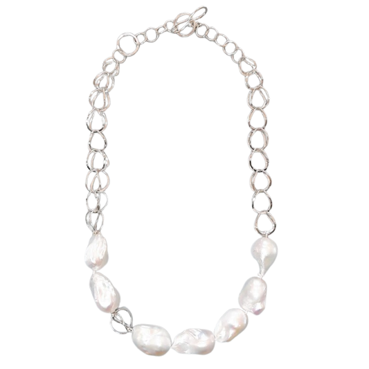 NAOMI SCHWARTZ | INFINITY BAROQUE PEARL NECKLACE