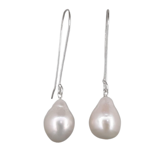 NAOMI SCHWARTZ | BAROQUE FRESHWATER DROP PEARL EARRINGS