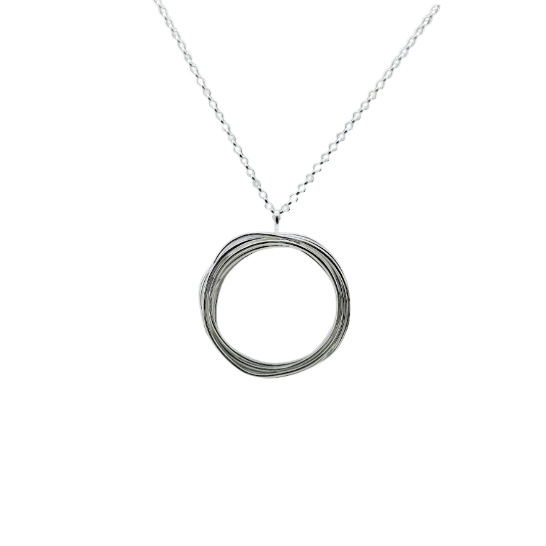 MELISSA GILLESPIE | COILED CIRCLE PENDANT ON CHAIN