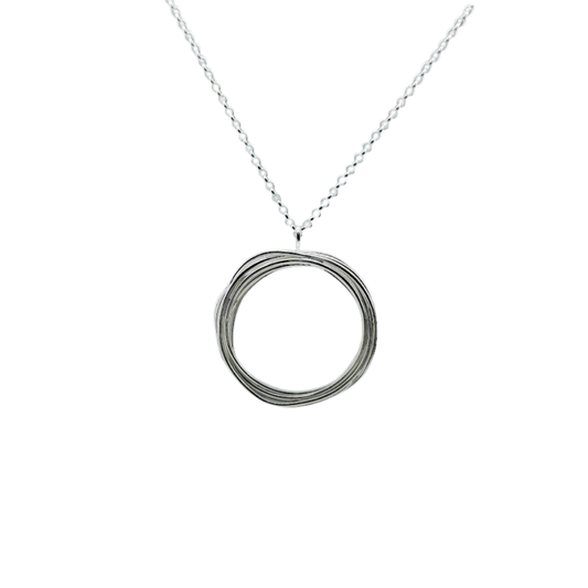 MELISSA GILLESPIE | COILED CIRCLE PENDANT ON CHAIN