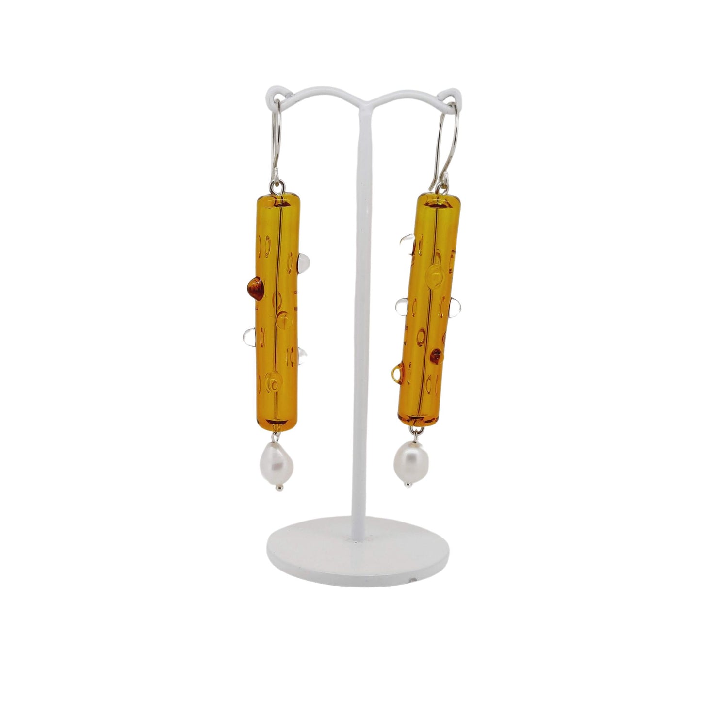 YO - DAN | GLASS PEARL DROP EARRINGS